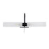GloboStar® FLORA 60412 Μοντέρνο Φωτιστικό Τοίχου - Απλίκα Καθρέπτη Μπάνιου - Πίνακα 2 x G9 270° AC 220-240V IP44 Μ31 x Π13 x Υ12cm - Μαύρο - ledmania.gr