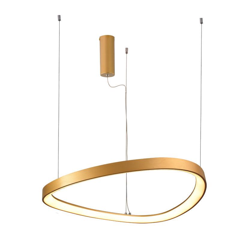 ΦΩΤΙΣΤΙΚΟ ΟΡΟΦΗΣ ΚΡΕΜΑΣΤΟ LED 74W 3000K 6500LM Φ80CM ΧΡΥΣΟ - ledmania.gr