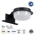 GloboStar® KIARA 60400 Μοντέρνο Φωτιστικό Τοίχου - Απλίκα Καθρέπτη Μπάνιου με 3 Τρόπους Τοποθέτησης LED 5W 560lm 120° AC 220-240V IP44 Μ10 x Π13 x Υ3cm - Φυσικό Λευκό 4500K - Μαύρο - ledmania.gr