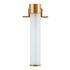GloboStar® ELSA 60407 Μοντέρνο Φωτιστικό Τοίχου - Απλίκα Καθρέπτη Μπάνιου - Πίνακα 1 x G9 360° AC 220-240V IP44 Μ3.5 x Π13.5 x Υ20cm - Χάλκινο - ledmania.gr