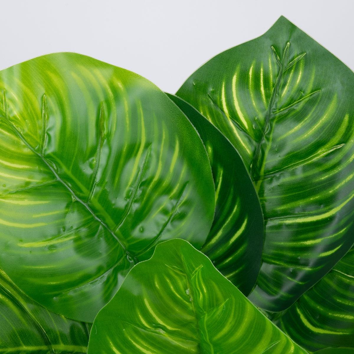 GloboStar® CANNA 78262 Τεχνητό Φυτό Κάννα - Μπουκέτο Διακοσμητικών Φυτών - Κλαδιών με Φύλλωμα Πράσινο Υ30cm - ledmania.gr