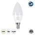 GloboStar® 60004 Λάμπα LED E14 C37 Κεράκι 6W 582lm 260° AC 220-240V IP20 Φ3.7 x Υ10cm Φυσικό Λευκό 4500K - ledmania.gr