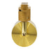 GloboStar® LEO 60357 Κινούμενο Στρόγγυλο Φωτιστικό Σποτ Ράγας Αλουμινίου με Ντουί GU10 AC 220-240V IP20 Φ6 x Υ19cm - 2 Γραμμών - Χρυσό Πλατίνα - ledmania.gr