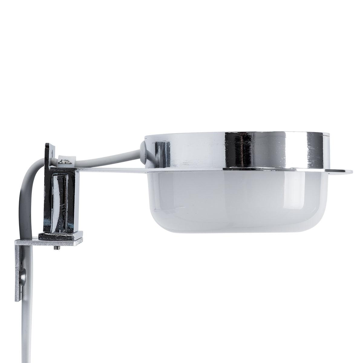 GloboStar® KIARA 60402 Μοντέρνο Φωτιστικό Τοίχου - Απλίκα Καθρέπτη Μπάνιου με 3 Τρόπους Τοποθέτησης LED 5W 560lm 120° AC 220-240V IP44 Μ10 x Π13 x Υ3cm - Φυσικό Λευκό 4500K - Χρώμιο Νίκελ - ledmania.gr