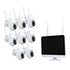 GloboStar® 86042 Ασύρματο Καταγραφικό με Οθόνη - 8 x Camera 2MP 1080P WiFi 360° Μοιρών - Αδιάβροχο IP66 - Νυχτερινή Όραση με LED IR - Διπλή Κατέυθυνση Ομιλίας - Ανιχνευτή Κίνησης - Νυχτερινή Λήψη - Λευκό - ledmania.gr