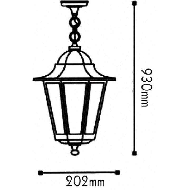 ΦΑΝΑΡΙ ΚΡΕΜΑΣΤΟ ΠΡΑΣΙΝΟ ΜΑΥΡΟ ΙΡ44 Ε27 60W - ledmania.gr