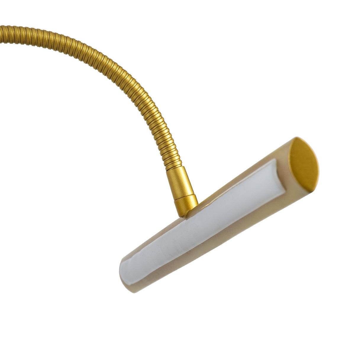 GloboStar® TROIS 60437 Μοντέρνο Φωτιστικό Τοίχου - Απλίκα Καθρέπτη Μπάνιου - Πίνακα LED 12W 1400lm 120° AC 220-240V IP44 Μ60 x Π24 x Υ18cm - Φυσικό Λευκό 4500K - Χρυσό - ledmania.gr