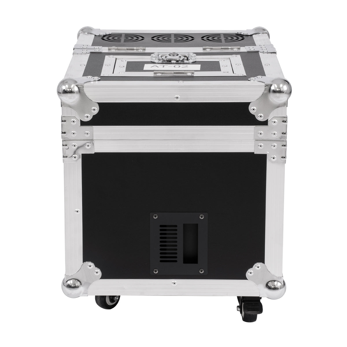GloboStar® 51170 MERMAID Επαγγελματική Επιδαπέδια Μηχανή Double Haze Machine - Διπλού Εφέ Ομίχλης-Νέφωσης 600W AC 220V-240V DMX512 Display on Body & Ασύρματο Χειριστήριο σε Flight Case - Μαύρο - L49.5 x W38 x H45cm - ledmania.gr
