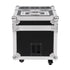 GloboStar® 51170 MERMAID Επαγγελματική Επιδαπέδια Μηχανή Double Haze Machine - Διπλού Εφέ Ομίχλης-Νέφωσης 600W AC 220V-240V DMX512 Display on Body & Ασύρματο Χειριστήριο σε Flight Case - Μαύρο - L49.5 x W38 x H45cm - ledmania.gr