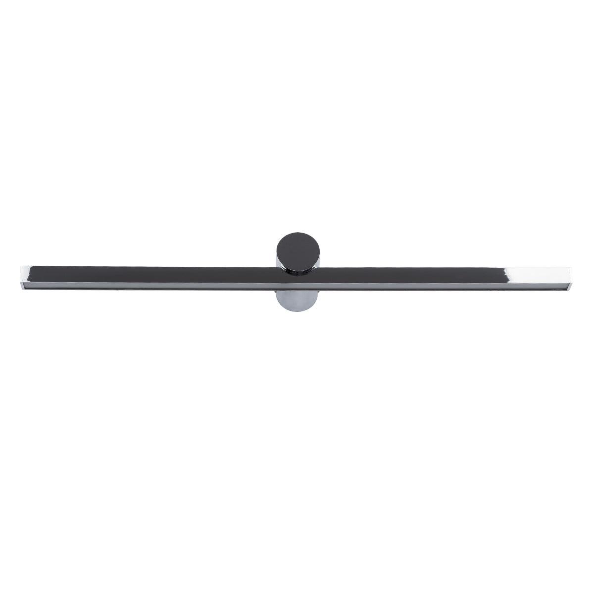 GloboStar® ROSA 60451 Μοντέρνο Φωτιστικό Τοίχου - Απλίκα Καθρέπτη Μπάνιου - Πίνακα LED 12W 1400lm 120° AC 220-240V IP44 Μ60 x Π15 x Υ7cm - Φυσικό Λευκό 4500K - Χρώμιο Νίκελ - ledmania.gr