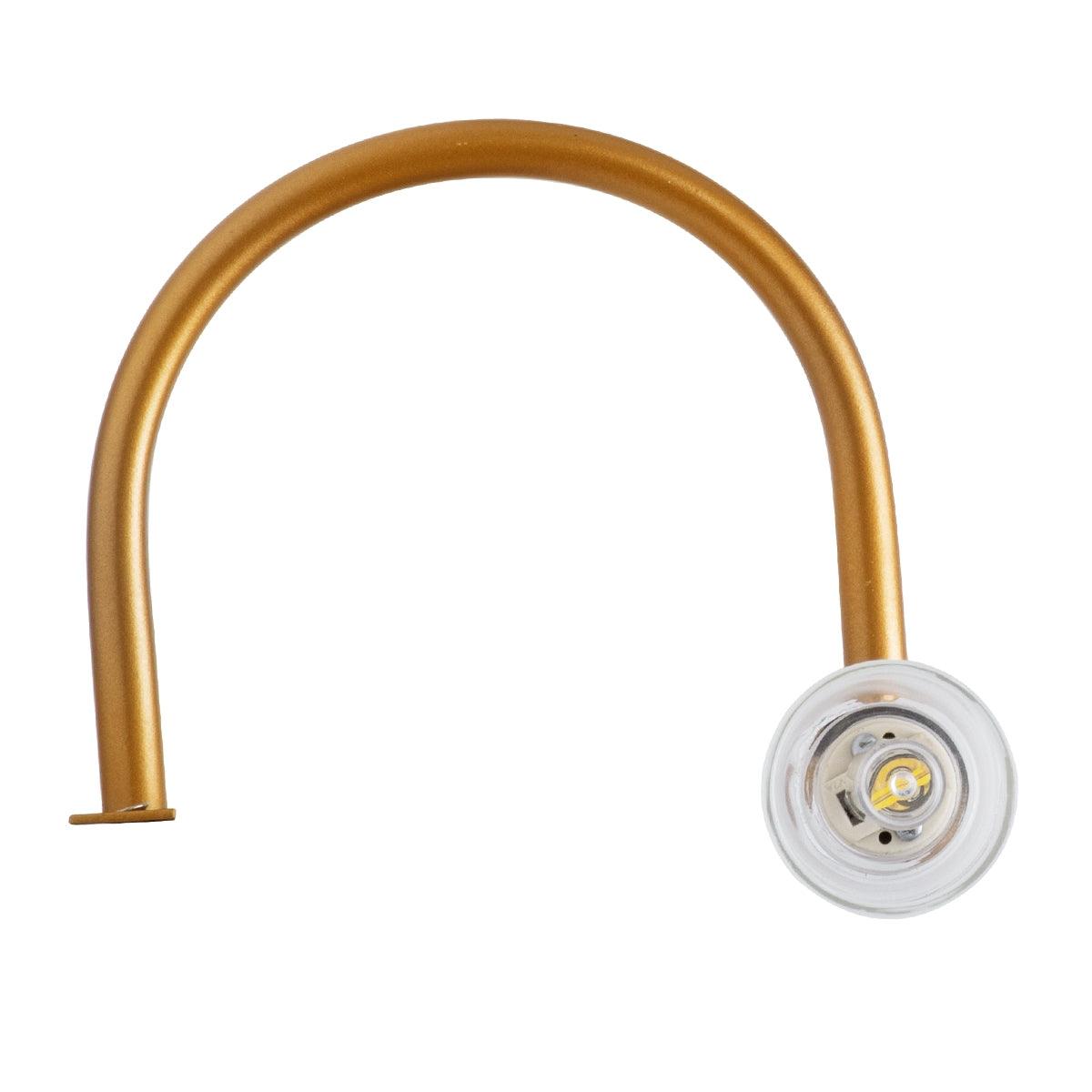 GloboStar® FLORA 60415 Μοντέρνο Φωτιστικό Τοίχου - Απλίκα Καθρέπτη Μπάνιου - Πίνακα 2 x G9 270° AC 220-240V IP44 Μ31 x Π13 x Υ12cm - Χάλκινο - ledmania.gr
