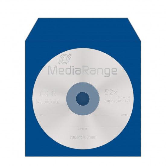MediaRange Paper Sleeves for 1 Disc Assorted Colours 100 Pack (MRBOX67) - ledmania.gr