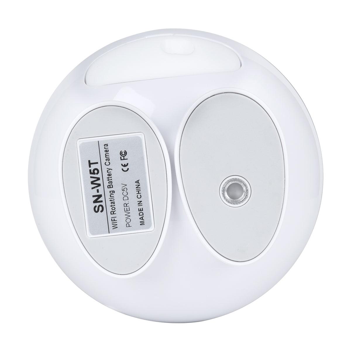 GloboStar® 86008 Rechargeable Table Camera WiFi HD 1080P 3MP 350° 5200mAh Two Way Audio & Motion Detection - Επαναφορτιζόμενη Επιτραπέζια Κάμερα WiFi HD 1080P 350° 5200mAh Διπλή Κατέυθυνση Ομιλίας με Ανιχνευτή Κίνησης - Λευκό - ledmania.gr