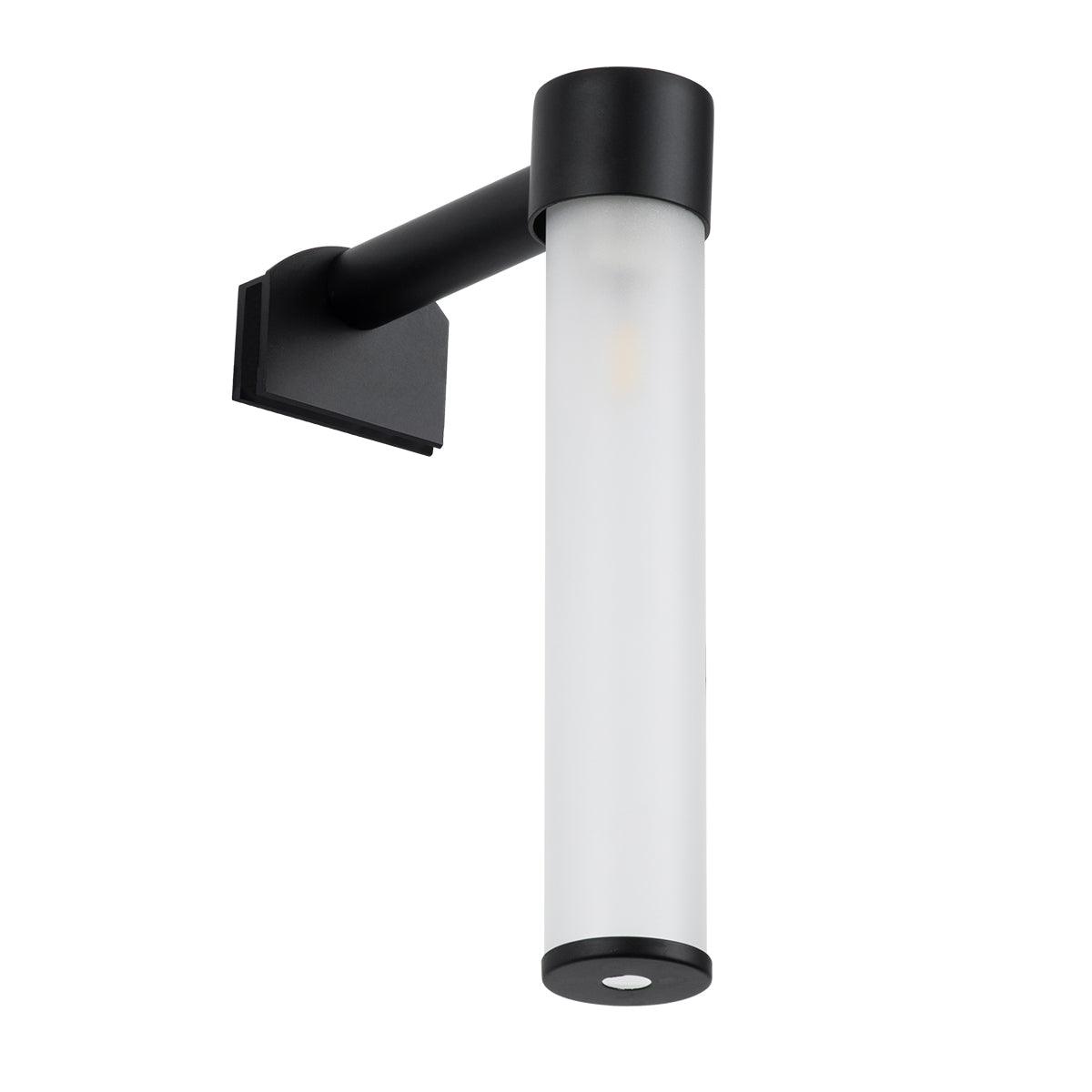 GloboStar® ELSA 60404 Μοντέρνο Φωτιστικό Τοίχου - Απλίκα Καθρέπτη Μπάνιου - Πίνακα 1 x G9 360° AC 220-240V IP44 Μ3.5 x Π13.5 x Υ20cm - Μαύρο - ledmania.gr
