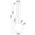 ΦΩΤΙΣΤΙΚΟ ΚΡΕΜΑΣΤΟ LED VENUS 24W 3000K 1680LM ΟΡΕΙΧΑΛΚΟΣ - ledmania.gr