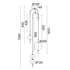 ΚΡΕΜΑΣΤΟ Φ/Σ LED 19W 3000K 1950LM AMELIA ΜΑΥΡΟ ΜΕΤ/ΚΟ+ΛΕΥΚΟ ΓΥΑΛΙ D37XH150CM - ledmania.gr