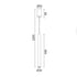 ΚΡΕΜΑΣΤΟ ΦΩΤΙΣΤΙΚΟ LED 5W ΜΕΤΑΛΛΙΚΟ ΧΡΥΣΟ 3000K - ledmania.gr