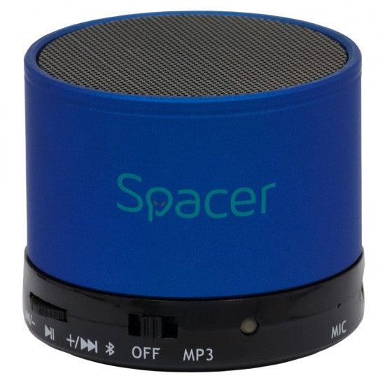 Spacer Speaker Topper Bluetooth Portable 3W,FM, Blue (SPB-TOPPER-BLU) - ledmania.gr