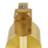 GloboStar® LEO 60357 Κινούμενο Στρόγγυλο Φωτιστικό Σποτ Ράγας Αλουμινίου με Ντουί GU10 AC 220-240V IP20 Φ6 x Υ19cm - 2 Γραμμών - Χρυσό Πλατίνα - ledmania.gr