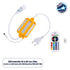 GloboStar® 70645 RGB Controller με Ασύρματο Χειριστήριο IR - Μεταλλάκτης Τροφοδοσίας AC/DC 230V IP68 για TUBE 360° Degree Neon Flex LED RGB 4 Pin Max 1500W - Έως 100 Μέτρα - ledmania.gr