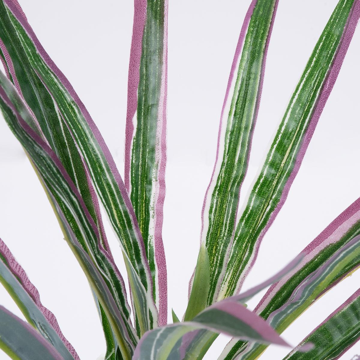 GloboStar® DRACAENA PURPLE 78294 Τεχνητό Φυτό Δράκαινα Μωβ - Μπουκέτο Διακοσμητικών Φυτών - Κλαδιών με Φύλλωμα Πράσινο - Μωβ Υ45cm - ledmania.gr
