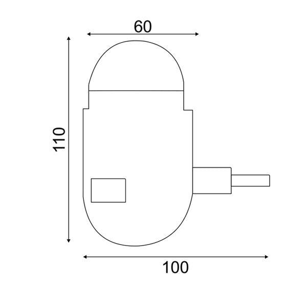 Led mini disco μπάλα πρίζας 3W RGB λευκό πλαστικό 230V εσωτερικού χώρου IP20 - ledmania.gr