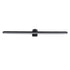 GloboStar® MEGAN 60448 Μοντέρνο Φωτιστικό Τοίχου - Απλίκα Καθρέπτη Μπάνιου - Πίνακα LED 12W 1400lm 120° AC 220-240V IP44 Μ60 x Π12 x Υ4cm - Φυσικό Λευκό 4500K - Μαύρο - ledmania.gr