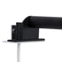 GloboStar® ELSA 60404 Μοντέρνο Φωτιστικό Τοίχου - Απλίκα Καθρέπτη Μπάνιου - Πίνακα 1 x G9 360° AC 220-240V IP44 Μ3.5 x Π13.5 x Υ20cm - Μαύρο - ledmania.gr