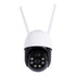 GloboStar® 86055 Αυτόνομη Ηλιακή IP Camera 1080P 2MP WiFi 350° Μοιρών - 3200mAh - Φωτοβολταϊκό Πάνελ - Νυχτερινή Όραση με LED IR - Ανιχνευτή Κίνησης - Νυχτερινή Λήψη - Αδιάβροχη IP66 - Λευκό - ledmania.gr