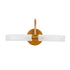 GloboStar® PAOLA 60419 Μοντέρνο Φωτιστικό Τοίχου - Απλίκα Καθρέπτη Μπάνιου - Πίνακα 2 x G9 270° AC 220-240V IP44 Μ31 x Π16 x Υ15cm - Χάλκινο - ledmania.gr