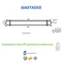 LED LUMINAIRE 30W 652mm 6000K 2760Lm IP66 230VAC PF>0.9Ra80 - ledmania.gr