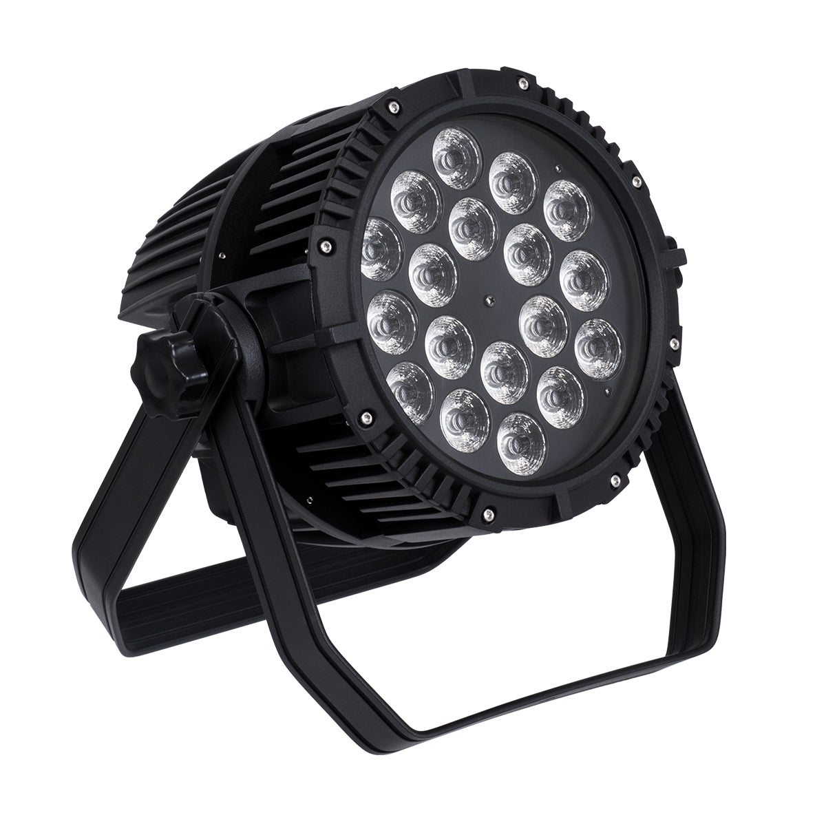 GloboStar® 51130 CENTAUR Επαγγελματική Κεφαλή PAR DMX512 270W AC 230V 4in1 - SPOT 30° OSRAM LED Αδιάβροχη IP65 RGBW - Μαύρο - L22.6 x W22 x H32cm - ledmania.gr