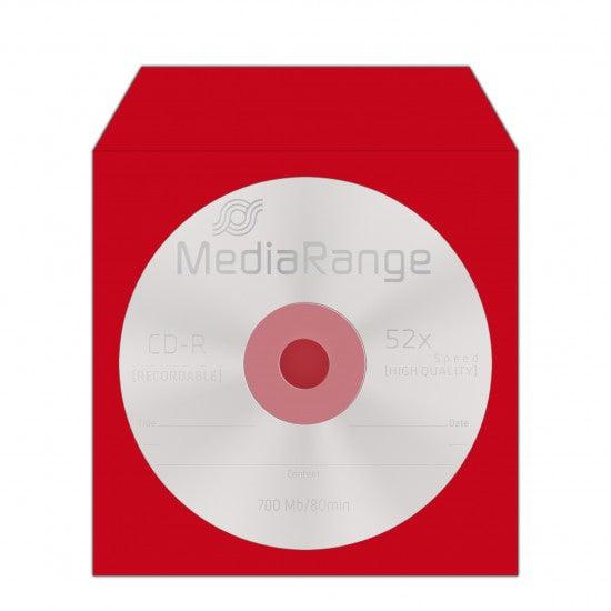 MediaRange Paper Sleeves for 1 Disc Assorted Colours 100 Pack (MRBOX67) - ledmania.gr