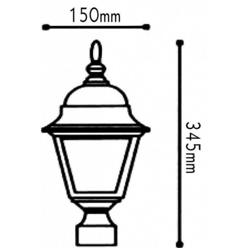 ΦΑΝΑΡΙ ΙΣΤΟΥ ΠΡΑΣΙΝΟ ΜΑΥΡΟ ΙΡ44 Ε27 60W - ledmania.gr