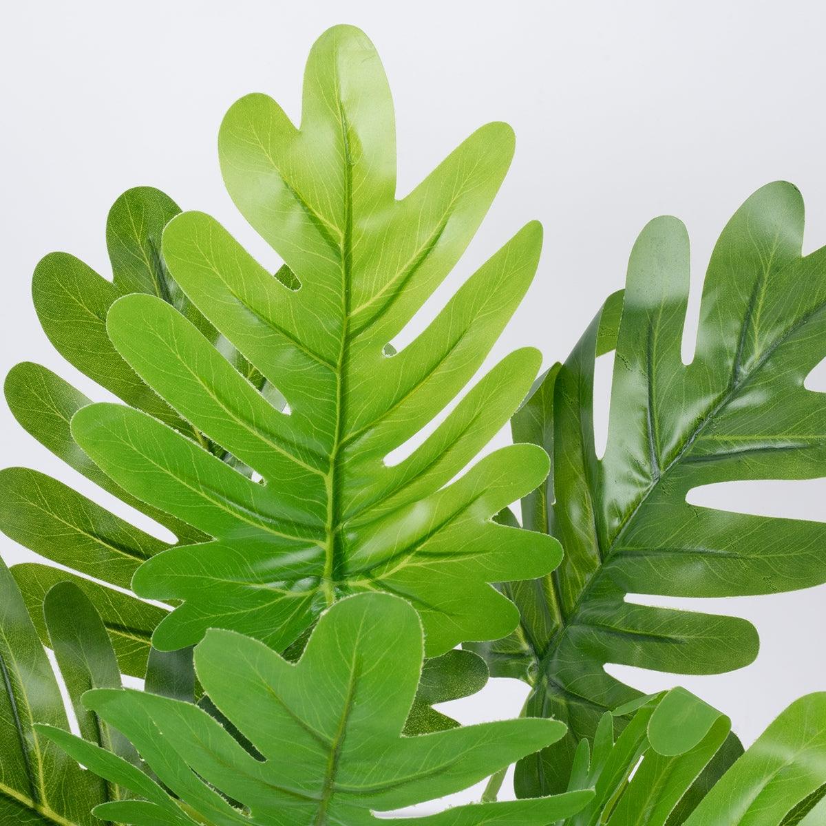 GloboStar® TREE PHILODENDRON 78299 Τεχνητό Φυτό Φιλόδεντρο - Μπουκέτο Διακοσμητικών Φυτών - Κλαδιών με Φύλλωμα Πράσινο Υ40cm - ledmania.gr
