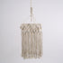 GloboStar® 36206 CONGO Καπέλο Φωτιστικού Boho - Μακραμέ Πλεκτό Χειροποίητο Μπεζ Υφασμάτινο με Σχοινί Φ30 x Υ80cm - ledmania.gr