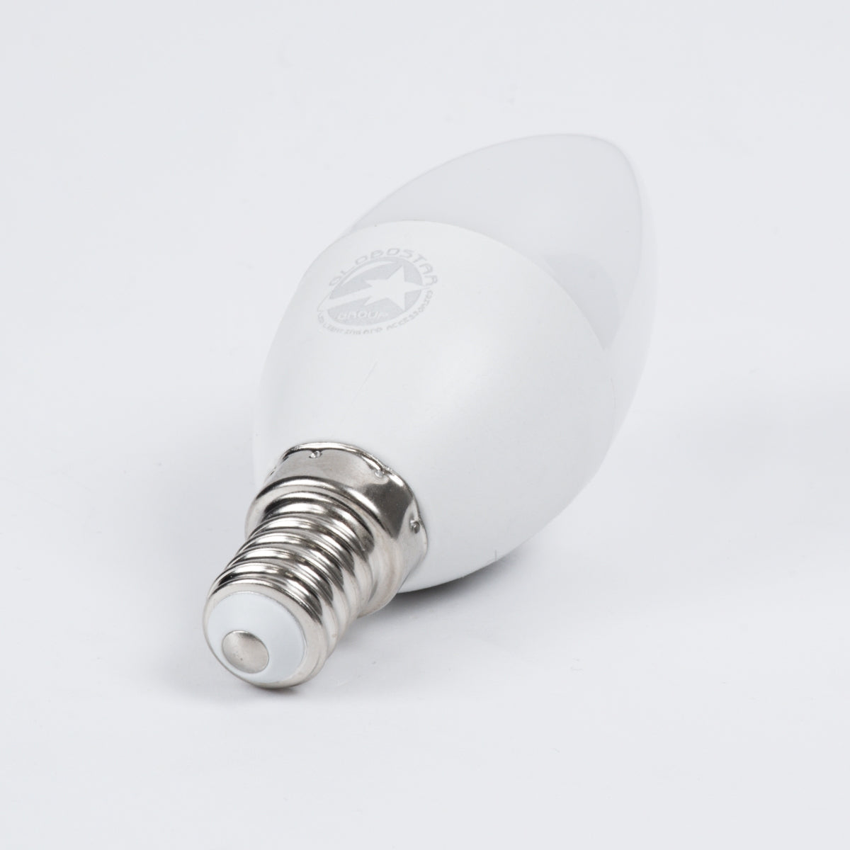 GloboStar® 60004 Λάμπα LED E14 C37 Κεράκι 6W 582lm 260° AC 220-240V IP20 Φ3.7 x Υ10cm Φυσικό Λευκό 4500K - ledmania.gr