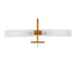 GloboStar® FLORA 60415 Μοντέρνο Φωτιστικό Τοίχου - Απλίκα Καθρέπτη Μπάνιου - Πίνακα 2 x G9 270° AC 220-240V IP44 Μ31 x Π13 x Υ12cm - Χάλκινο - ledmania.gr