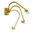 GloboStar® MIRA 60433 Μοντέρνο Φωτιστικό Τοίχου - Απλίκα Καθρέπτη Μπάνιου - Πίνακα LED 12W 1400lm 120° AC 220-240V IP44 Μ60 x Π20 x Υ13cm - Φυσικό Λευκό 4500K - Χρυσό - ledmania.gr