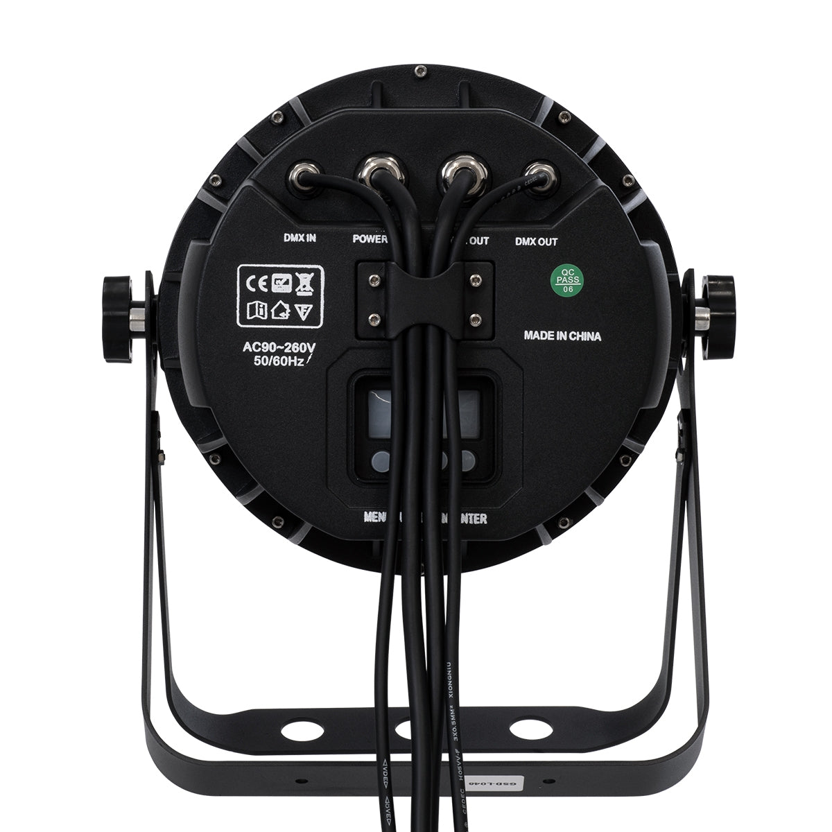 GloboStar® 51114 MINOTAUR Επαγγελματική Κεφαλή PAR DMX512 216W AC 230V 4in1 BEAM - WASH - SPOT - ZOOM 8° - 60° OSRAM LED Αδιάβροχη IP65 RGBW - Μαύρο - L24.8 x W28 x H37cm - ledmania.gr