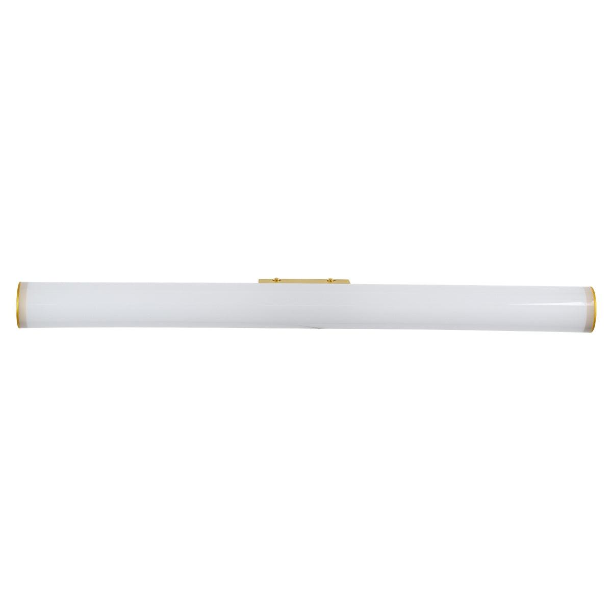 GloboStar® MABEL 60429 Μοντέρνο Φωτιστικό Τοίχου - Απλίκα Καθρέπτη Μπάνιου - Πίνακα LED 12W 1400lm 270° AC 220-240V IP44 Μ60 x Π10 x Υ5cm - Φυσικό Λευκό 4500K - Χρυσό - ledmania.gr