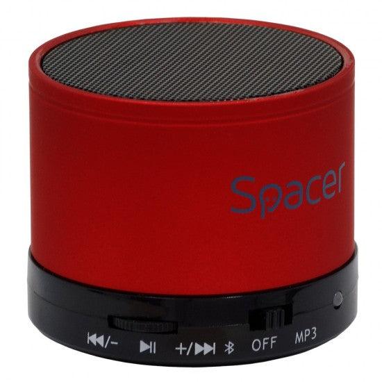 Spacer Speaker Topper Bluetooth Portable 3W, FM, Red (SPB-TOPPER-RED) - ledmania.gr