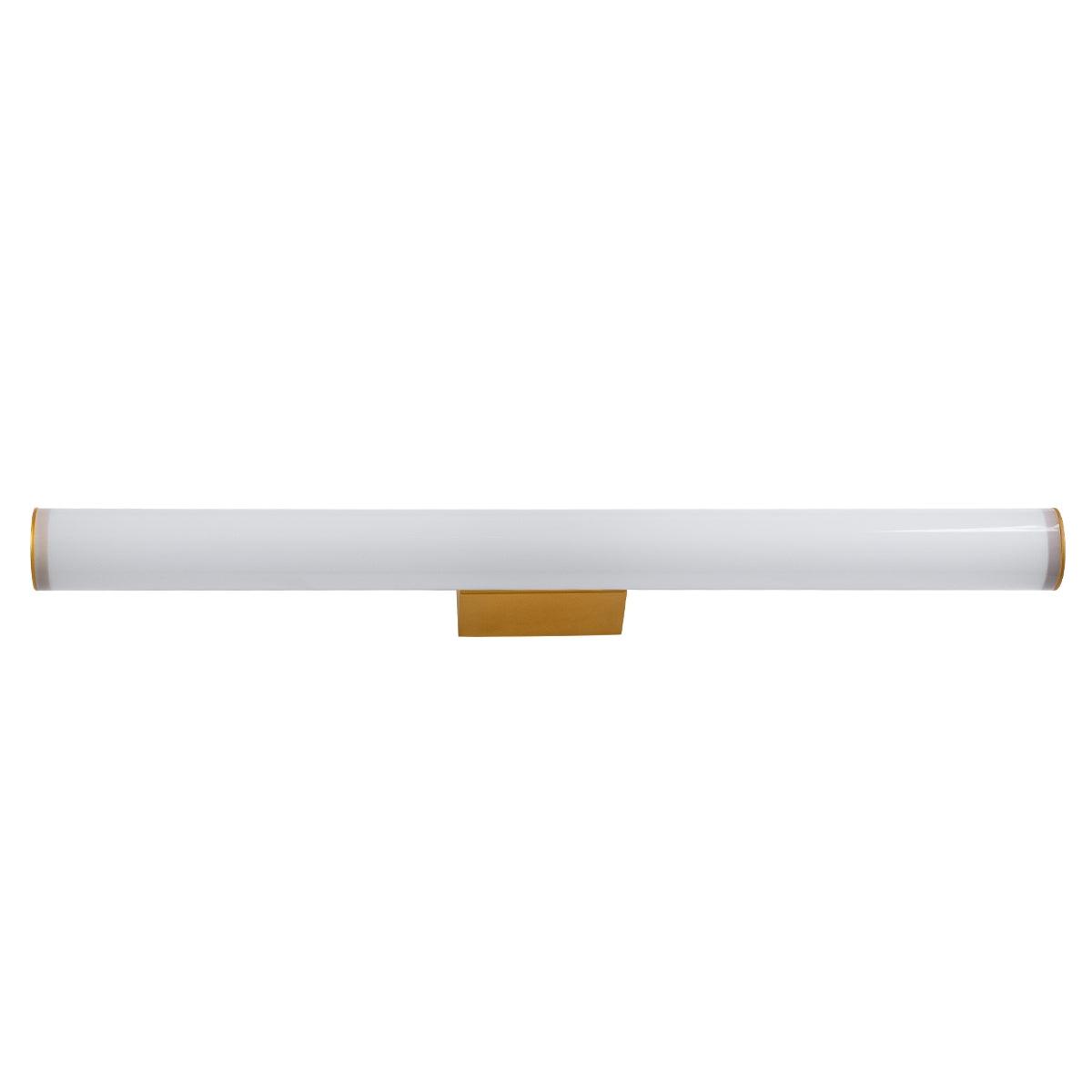 GloboStar® MABEL 60431 Μοντέρνο Φωτιστικό Τοίχου - Απλίκα Καθρέπτη Μπάνιου - Πίνακα LED 12W 1400lm 270° AC 220-240V IP44 Μ60 x Π10 x Υ5cm - Φυσικό Λευκό 4500K - Χάλκινο - ledmania.gr