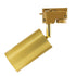 GloboStar® LEO 60357 Κινούμενο Στρόγγυλο Φωτιστικό Σποτ Ράγας Αλουμινίου με Ντουί GU10 AC 220-240V IP20 Φ6 x Υ19cm - 2 Γραμμών - Χρυσό Πλατίνα - ledmania.gr