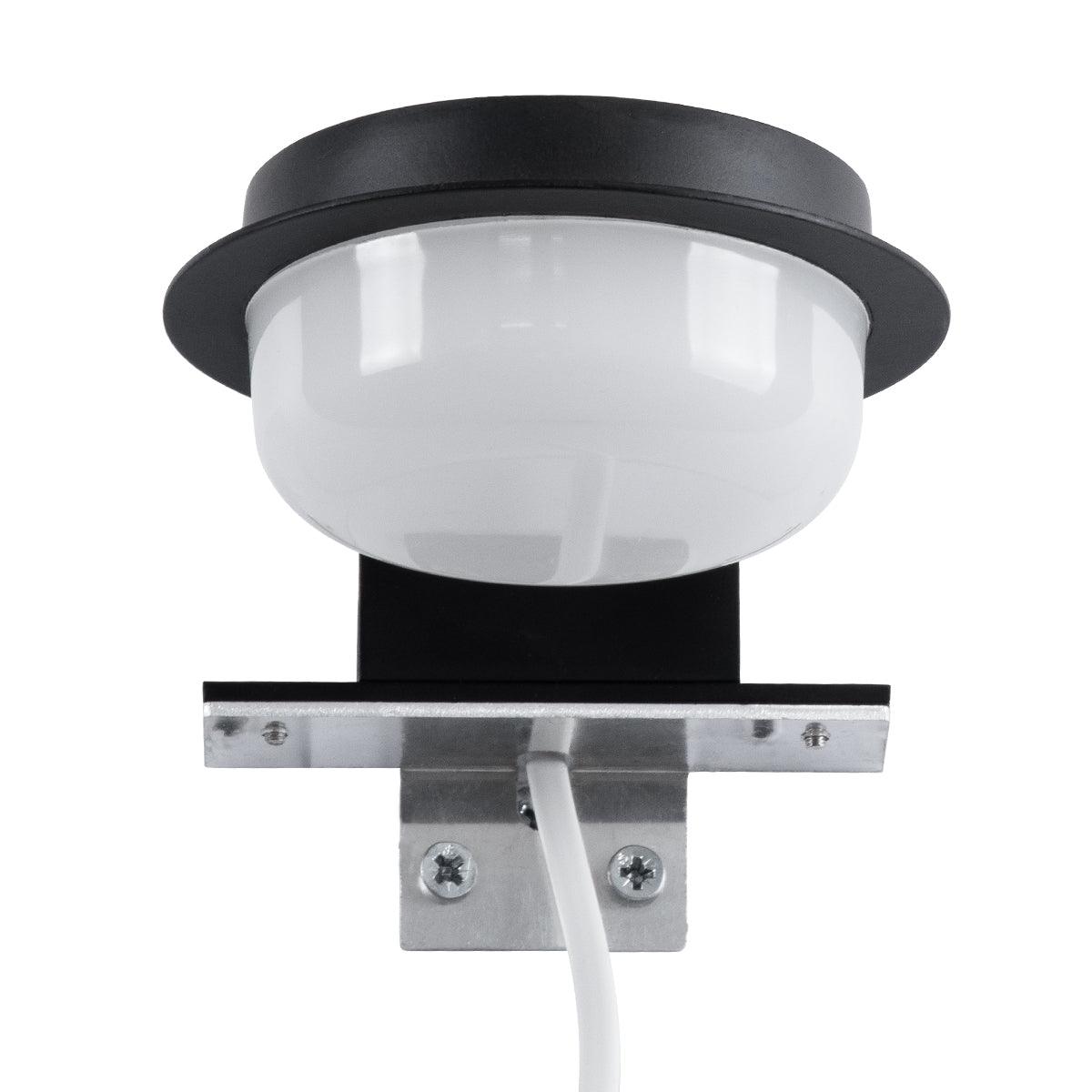 GloboStar® KIARA 60400 Μοντέρνο Φωτιστικό Τοίχου - Απλίκα Καθρέπτη Μπάνιου με 3 Τρόπους Τοποθέτησης LED 5W 560lm 120° AC 220-240V IP44 Μ10 x Π13 x Υ3cm - Φυσικό Λευκό 4500K - Μαύρο - ledmania.gr