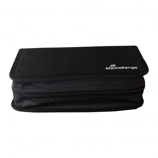 MediaRange Media Storage Wallet for 96 Discs Nylon Black (MRBOX55) - ledmania.gr