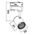 BLACK LED TRACK LIGHT 7W 3000K 4WIRES 24° 500LM 230V Ra80 - ledmania.gr