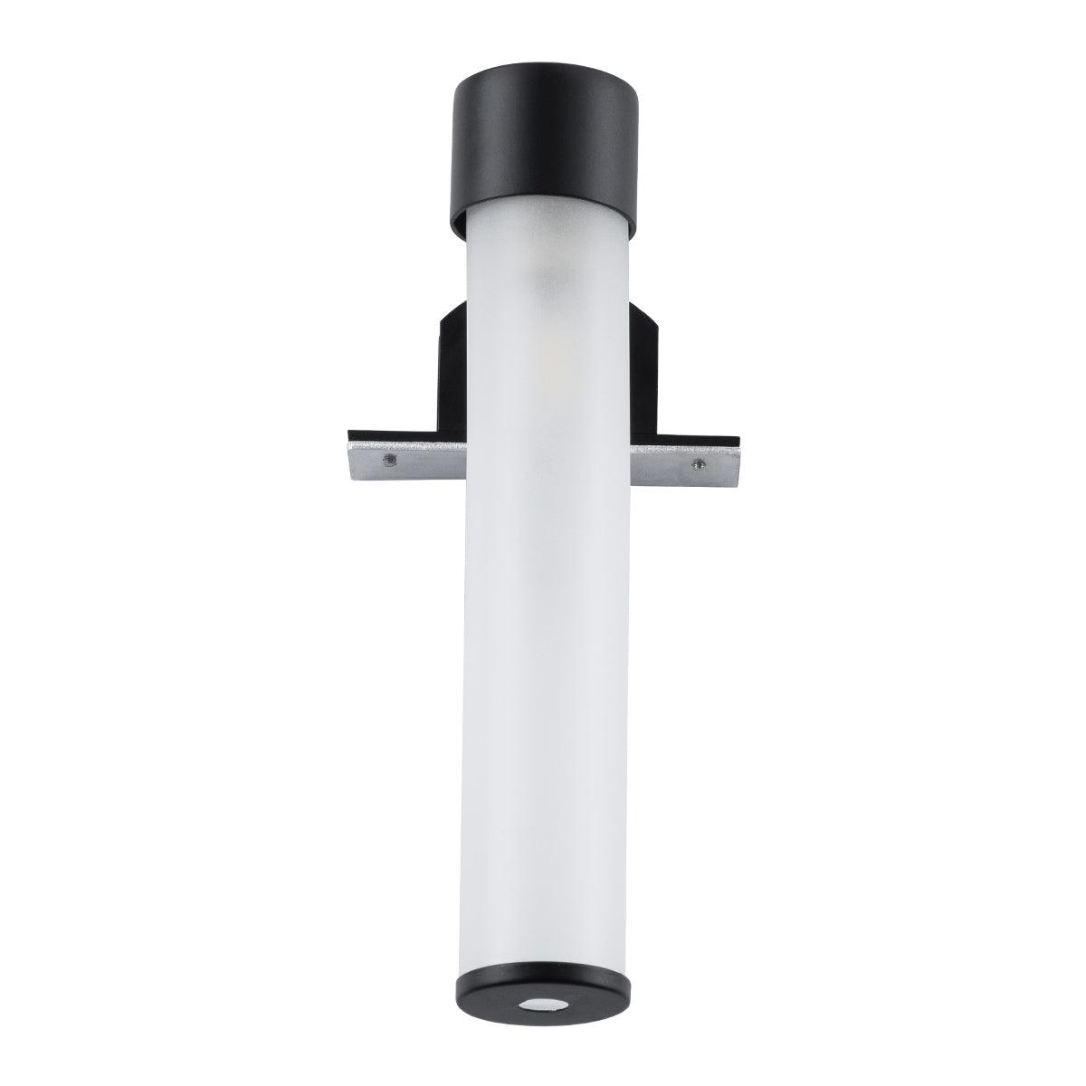 GloboStar® ELSA 60404 Μοντέρνο Φωτιστικό Τοίχου - Απλίκα Καθρέπτη Μπάνιου - Πίνακα 1 x G9 360° AC 220-240V IP44 Μ3.5 x Π13.5 x Υ20cm - Μαύρο - ledmania.gr