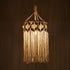 GloboStar® 36206 CONGO Καπέλο Φωτιστικού Boho - Μακραμέ Πλεκτό Χειροποίητο Μπεζ Υφασμάτινο με Σχοινί Φ30 x Υ80cm - ledmania.gr