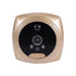 GloboStar® 86066 Επαναφορτιζόμενη Ψηφιακή Έξυπνη Camera Εξώπορτας 90° Μοιρών με Έγχρωμη Οθόνη 3.5" Inches - USB - Νυχτερινή Όραση με LED IR - Κουδούνι - Χρυσό - ledmania.gr